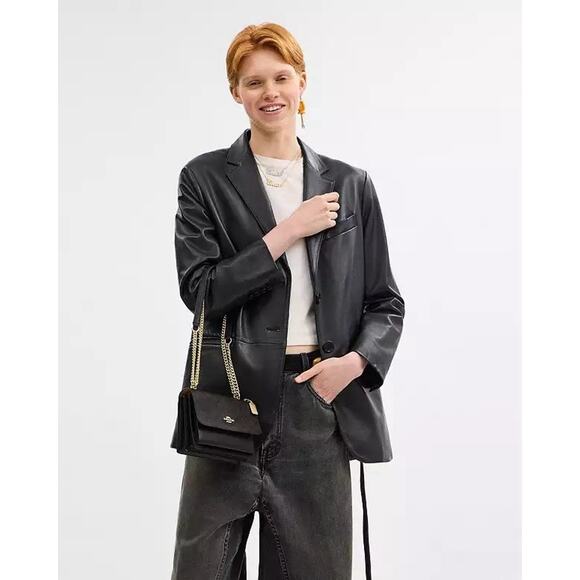 NWT Coach Mini Klare Crossbody Signature Canvas Bag CW206 Gold/Walnut/Black - Picture 8 of 10